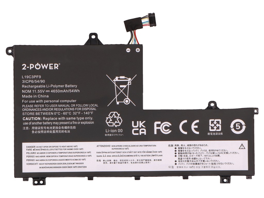 2-Power 2P-L19D3PF2 refacci�n para laptop Bater�a