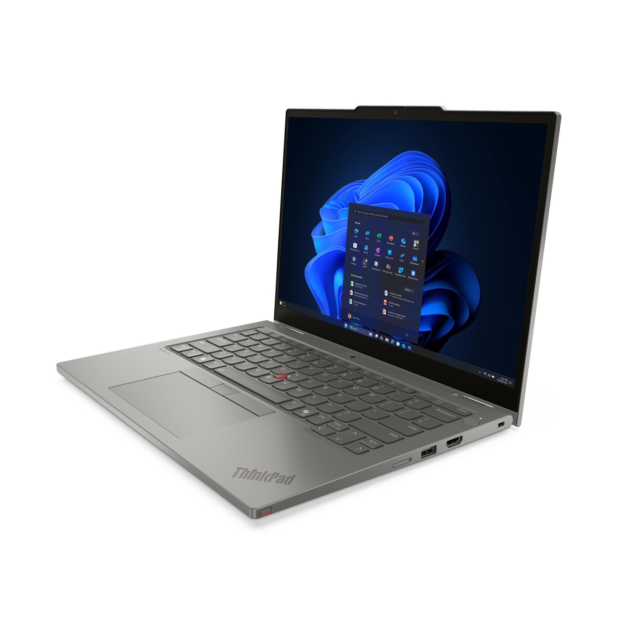 Lenovo ThinkPad L13 2-in-1 Gen 6 (Intel) Intel Core Ultra 7 255U H�brido (2-en-1) 33,8 cm (13.3) Pantalla t�ctil WUXGA 32 GB LPDDR5x-SDRAM 1 TB SSD Wi-Fi 6E (802.11ax) Windows 11 Pro Alem�n Gris