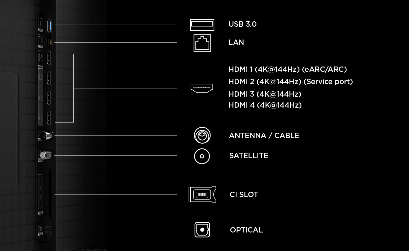 TCL C8L 65C8L TV 165,1 cm (65) 4K Ultra HD Smart TV Wifi Noir 6000 cd/m�