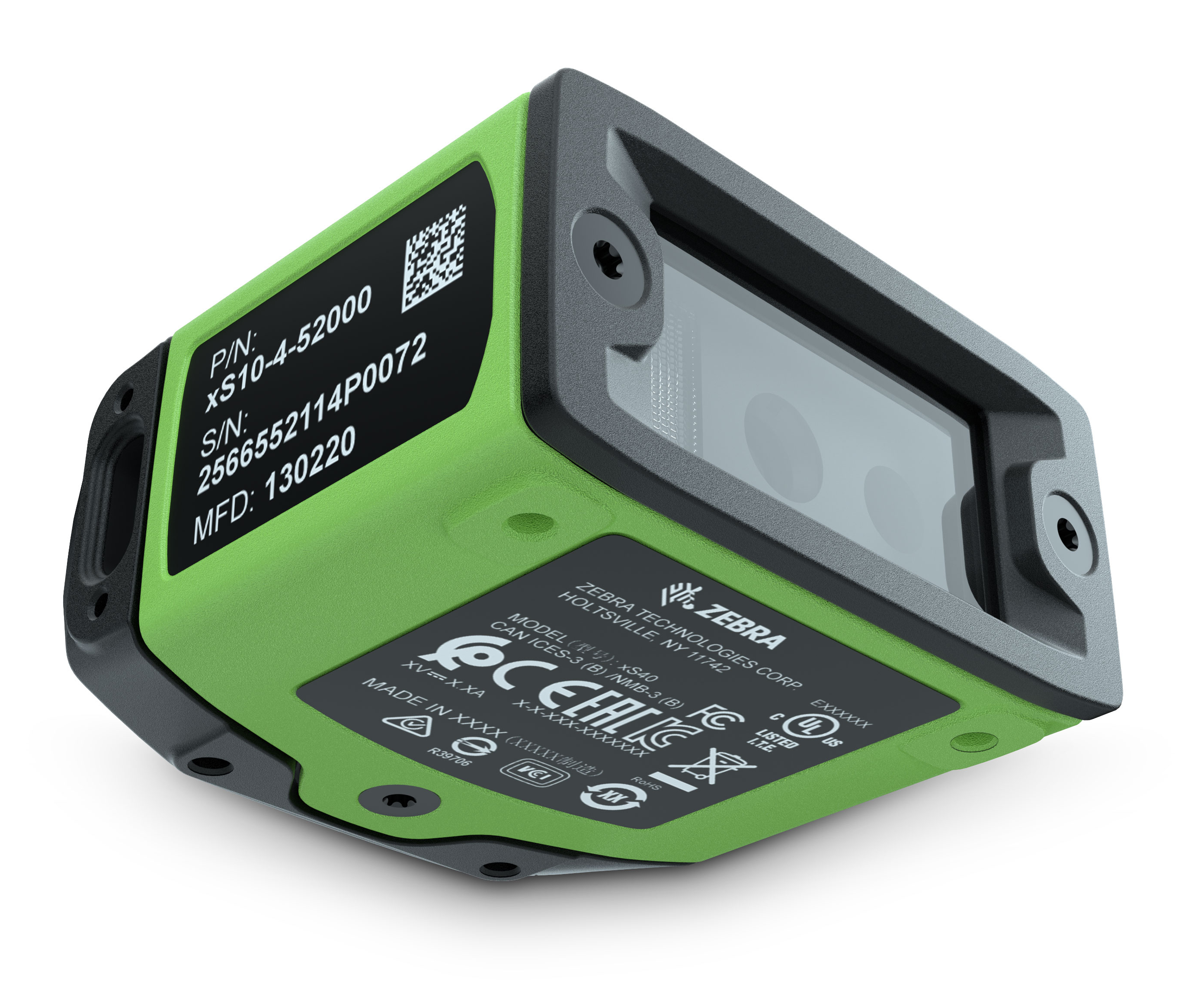 Zebra FS20 Lettore di codici a barre fisso 1D/2D CMOS Nero, Verde