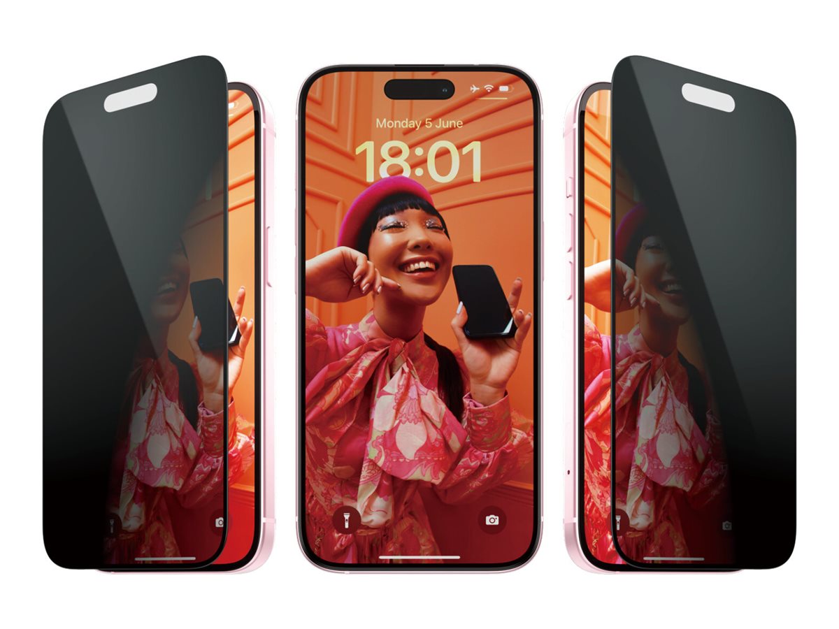 PanzerGlass Privacy Screen Protector iPhone 15 Ultra-Wide Fit