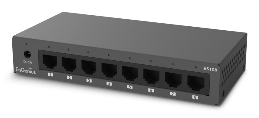 EnGenius ES108 switch di rete Non gestito Gigabit Ethernet (10/100/1000) Nero