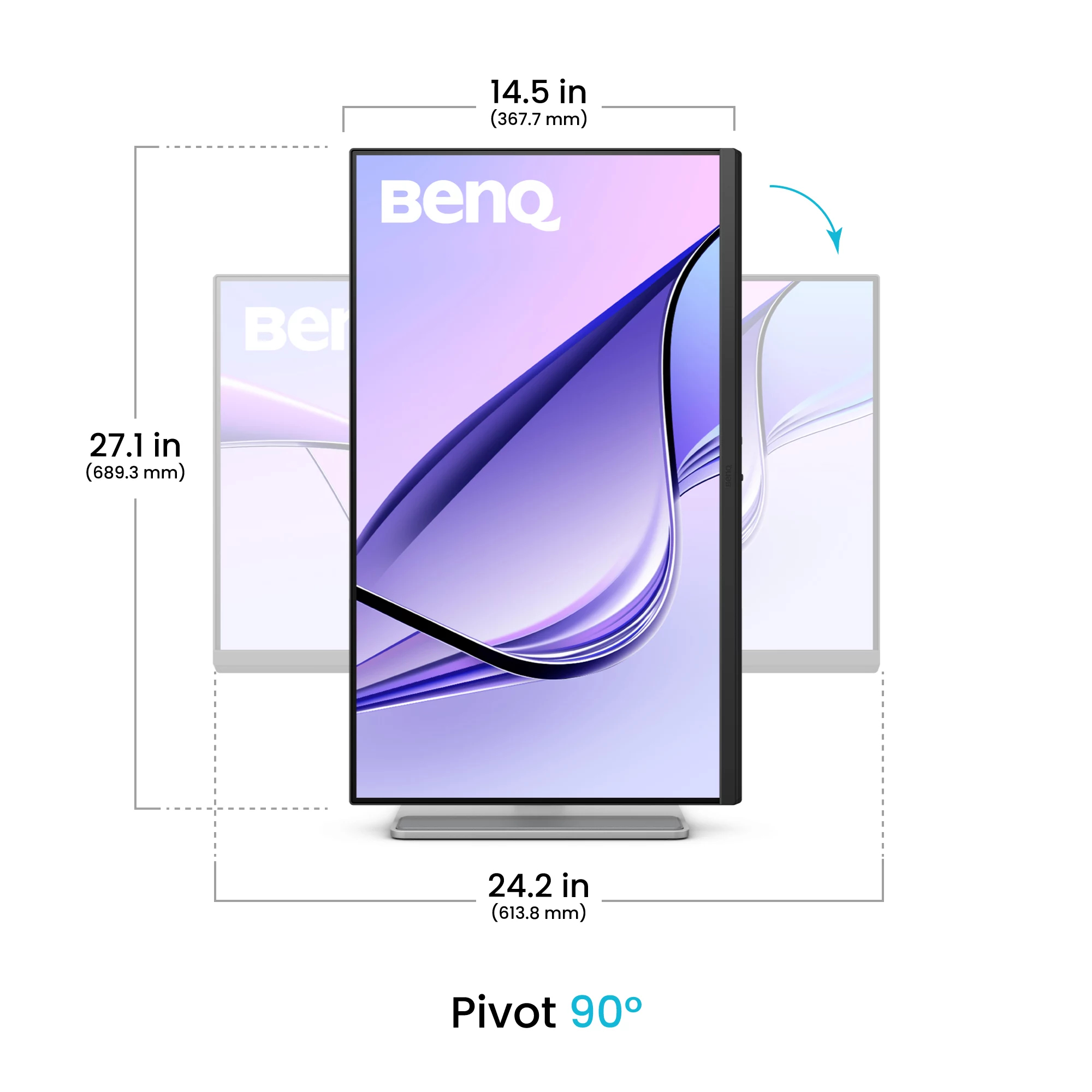 BenQ MA270UP Monitor PC 68,6 cm (27) 3840 x 2160 Pixel 4K Ultra HD Bianco