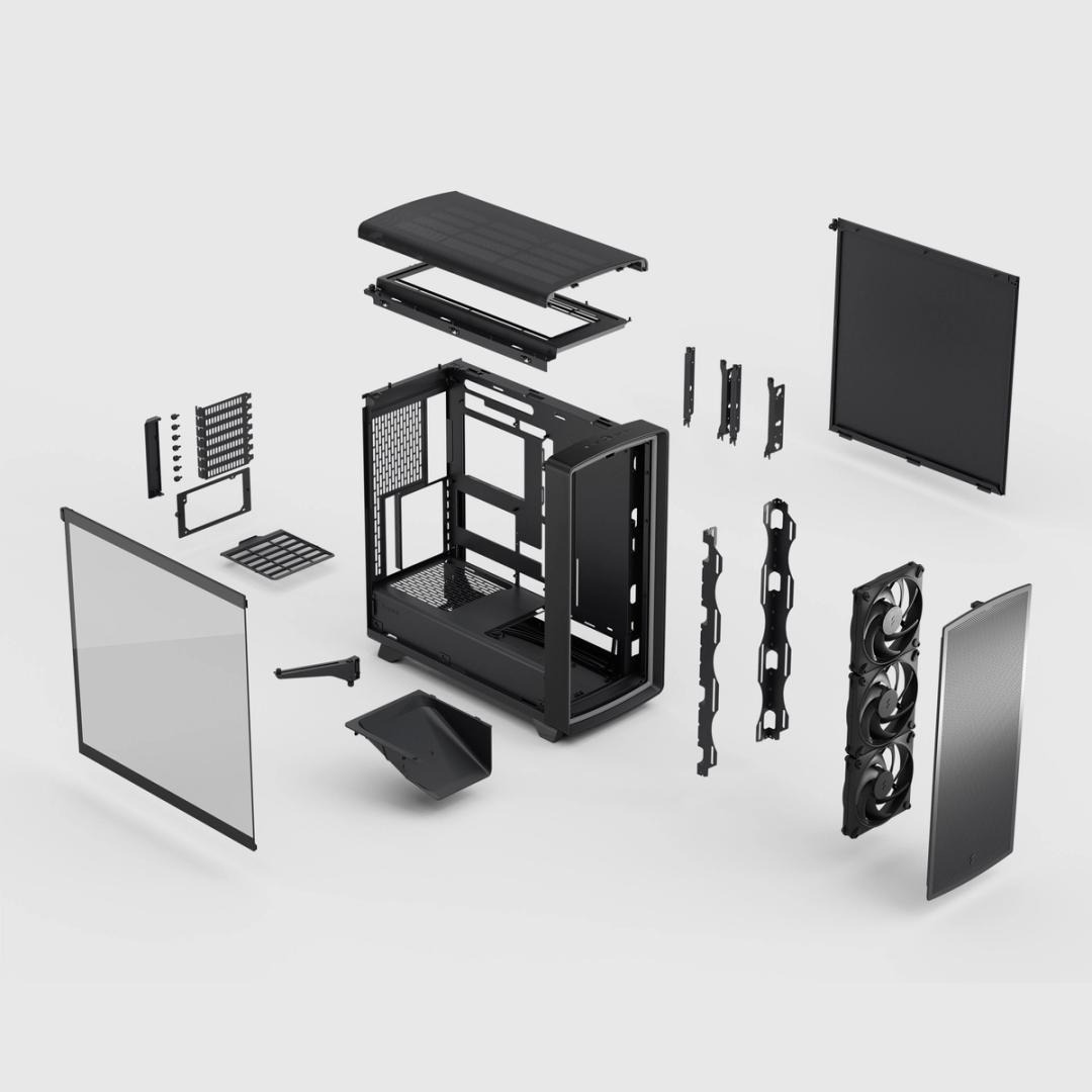 Fractal Design Summit Ambience Blackout TG Light Tint - ATX-Geh�use - E-ATX - Seitenteil mit Fenster (geh�rtetes Glas)