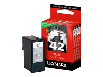 Lexmark #42 Black Return Program Print Cartridge cartuccia dinchiostro 1 Cartridge Originale Nero