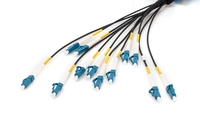Digitus Cavo breakout universale in fibra ottica dotato di terminali, Multimode OS2, 12 fibre, LC/UPC - LC/UPC
