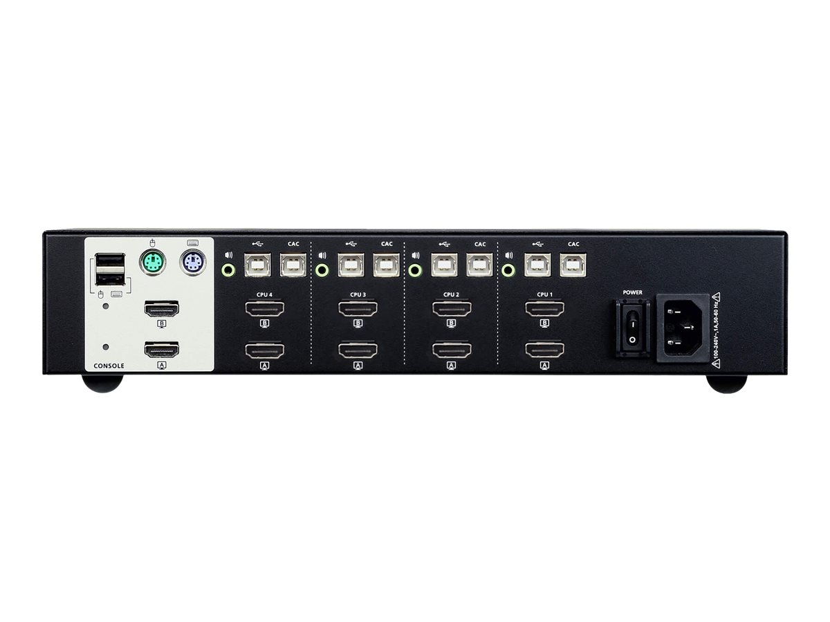 ATEN CS1144H - PSS PP v3.0 Compliant - KVM-/Audio-Switch