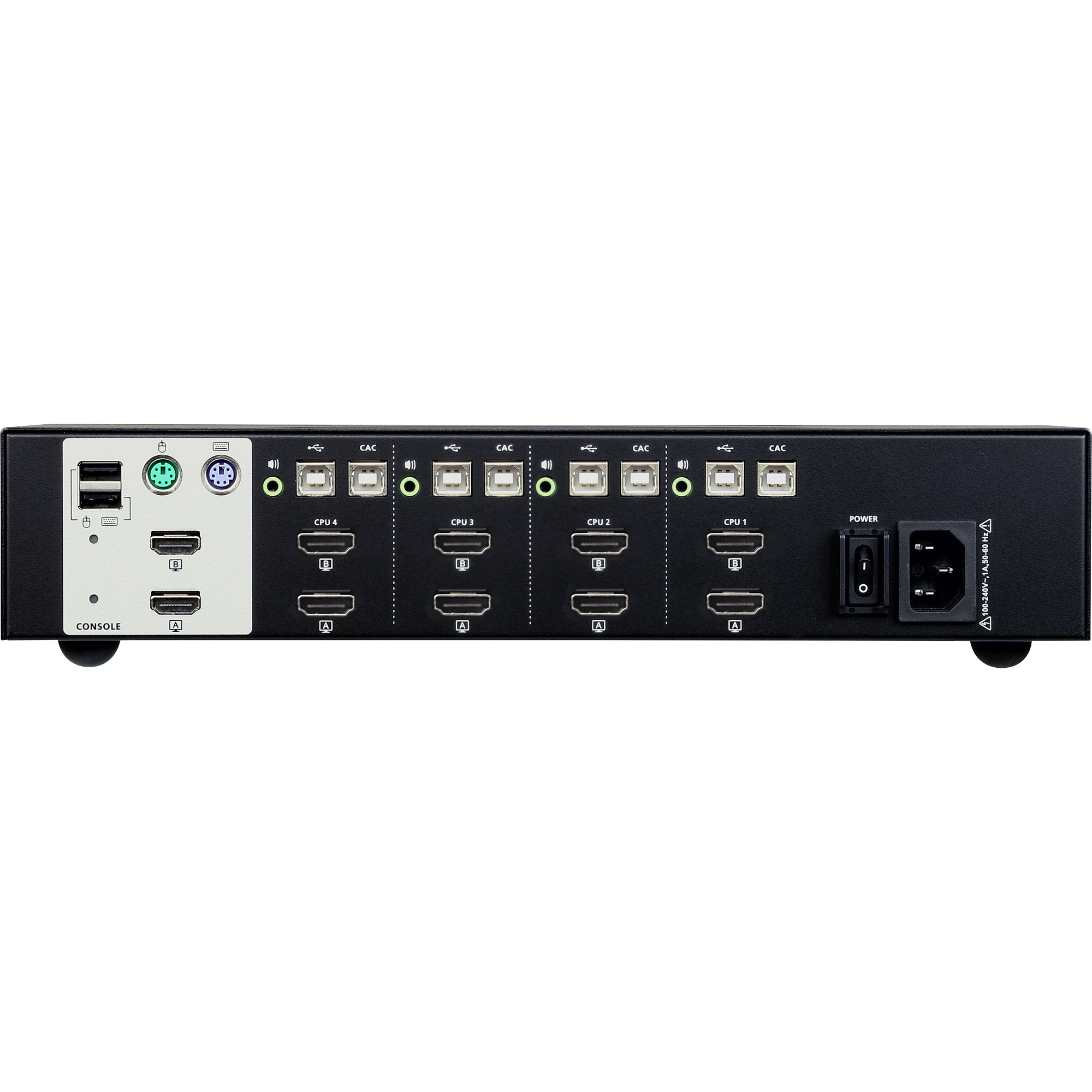 ATEN CS1144H - PSS PP v3.0 Compliant - KVM-/Audio-Switch
