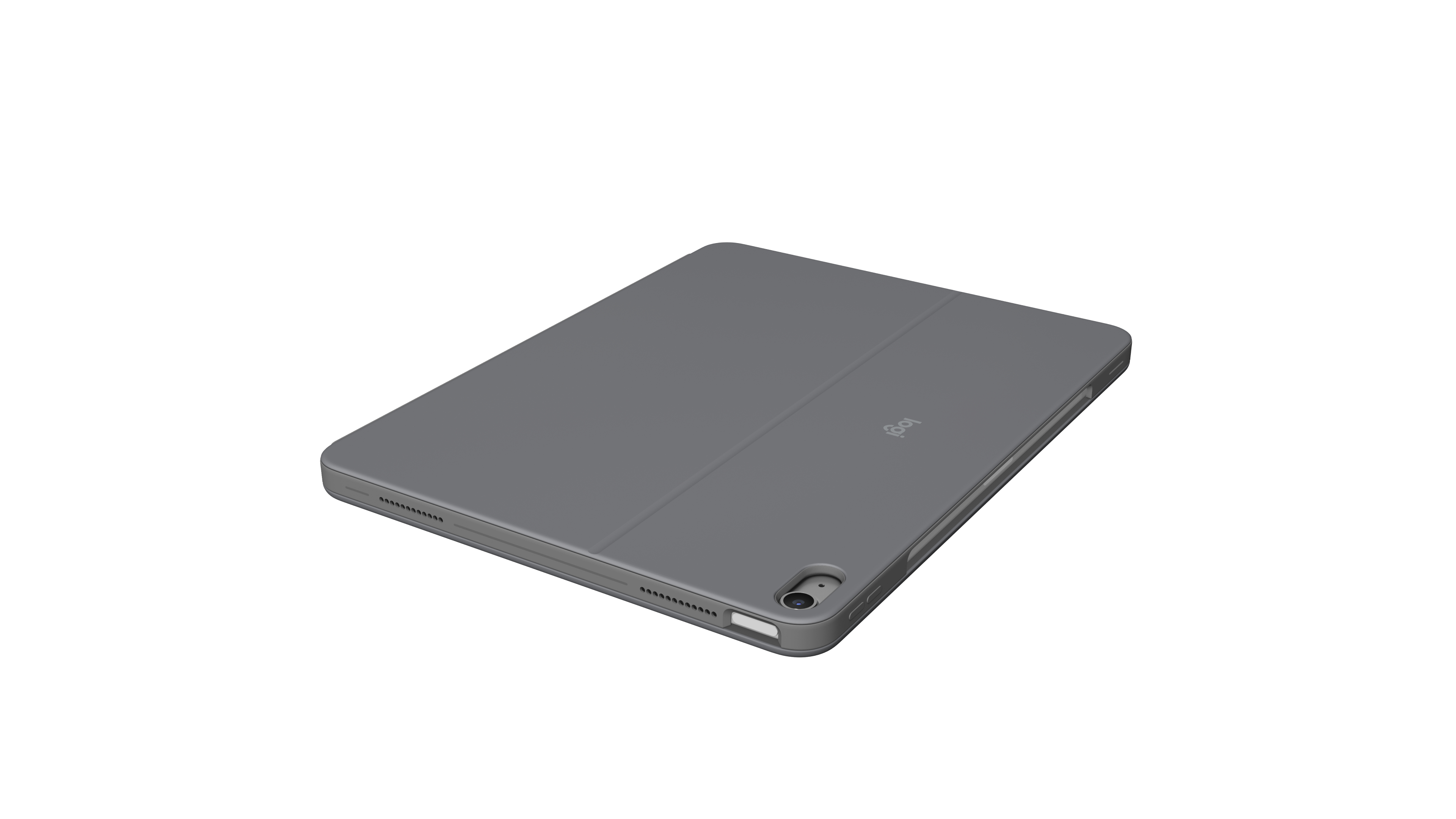 Logitech Combo Touch - Tastatur und Folioh�lle - mit Trackpad - hintergrundbeleuchtet - Apple Smart connector - QWERTY - US International - Oxford Gray - f�r Apple 13-inch iPad Air (M2, M3)