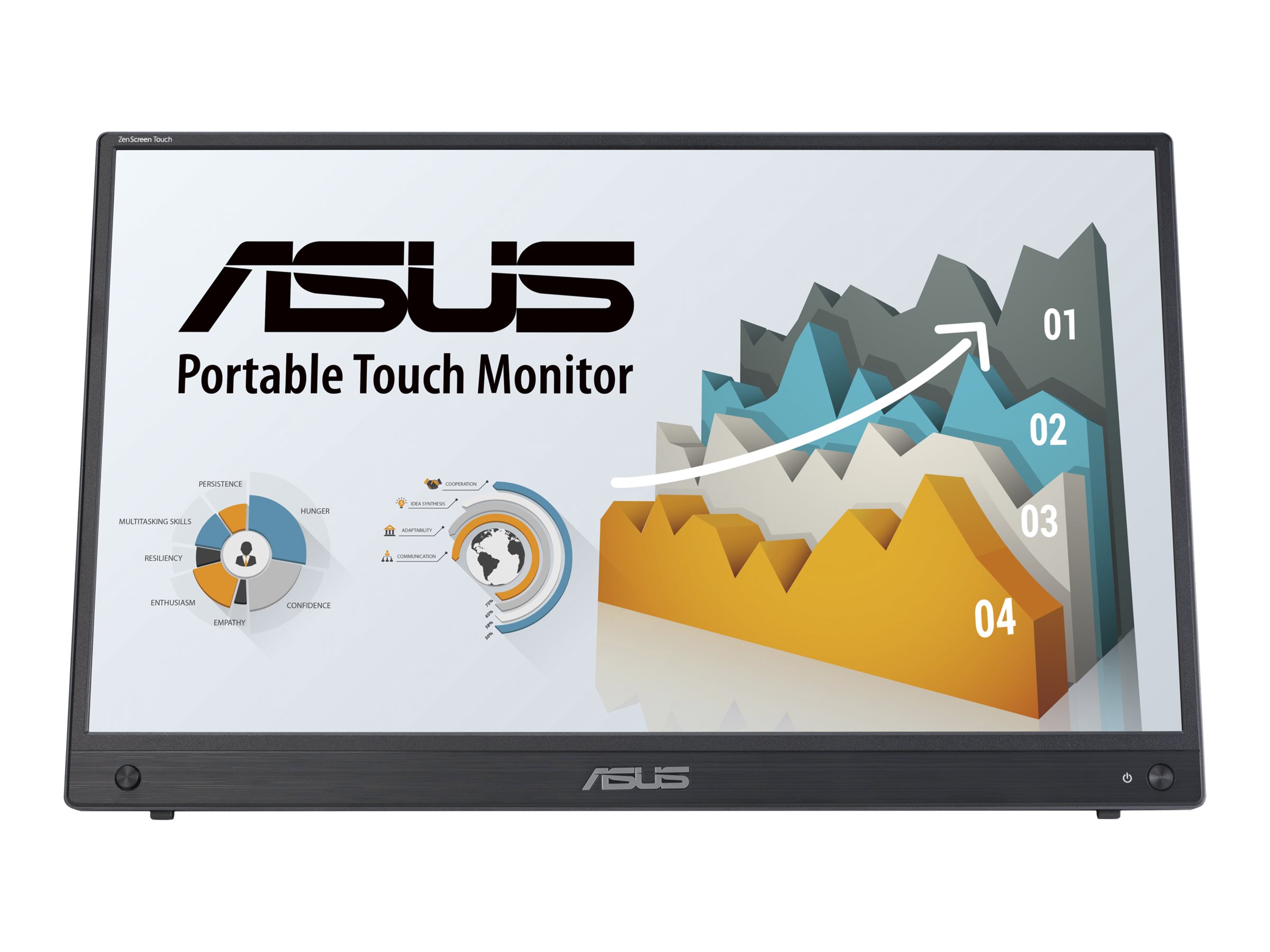 ASUS ZenScreen MB16AHT computer monitor 39.6 cm (15.6) 1920 x 1080 pixels Full HD Touchscreen Black