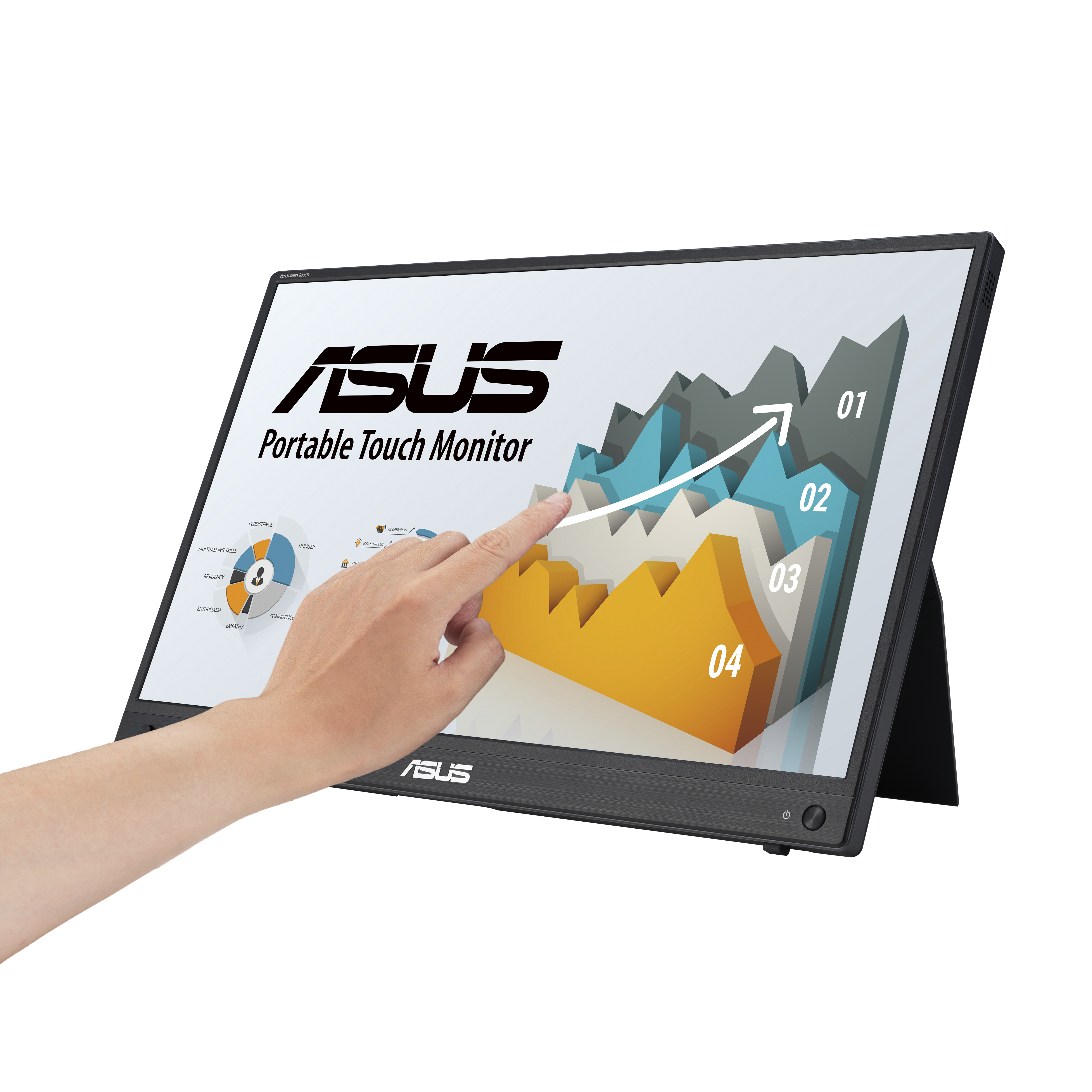 ASUS ZenScreen MB16AHT - 39,6 cm (15.6) - 1920 x 1080 Pixel - Full HD - 5 ms - Schwarz