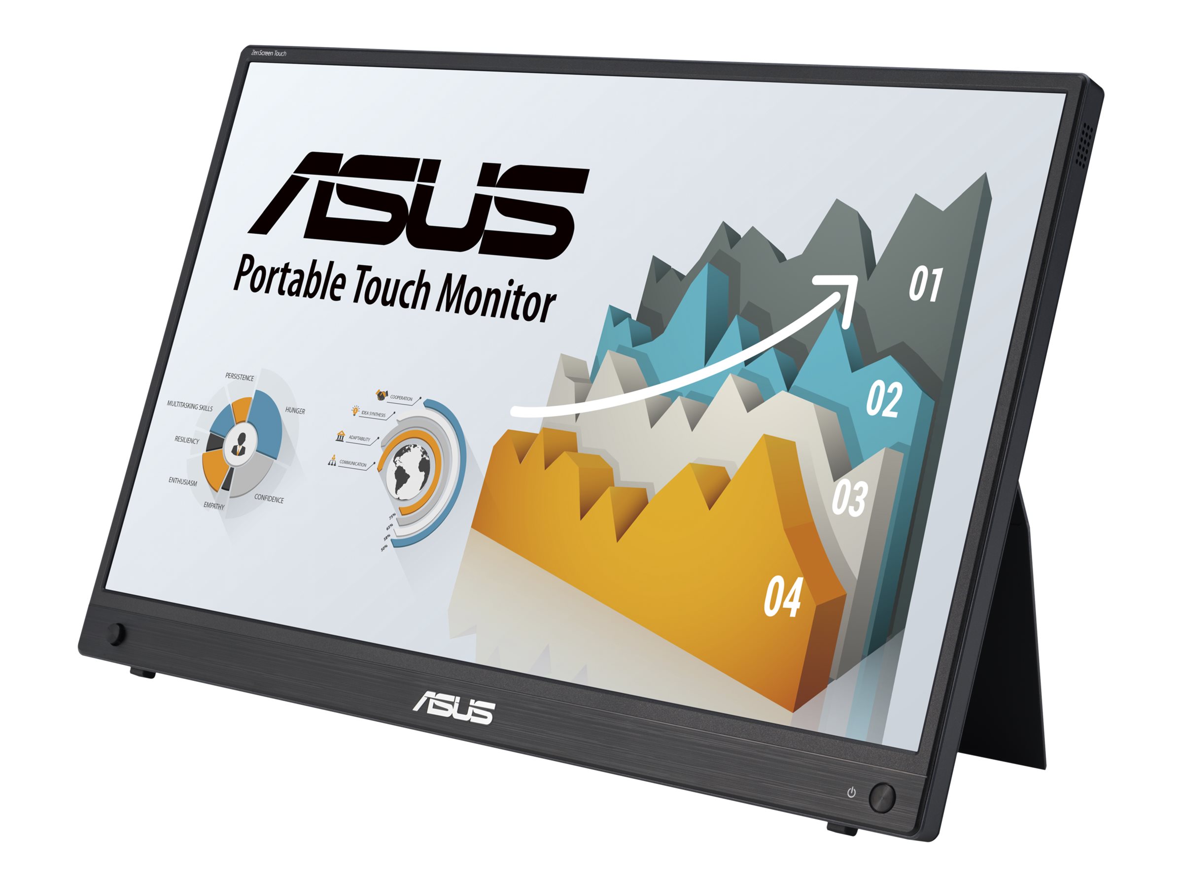 ASUS ZenScreen MB16AHT computer monitor 39.6 cm (15.6) 1920 x 1080 pixels Full HD Touchscreen Black