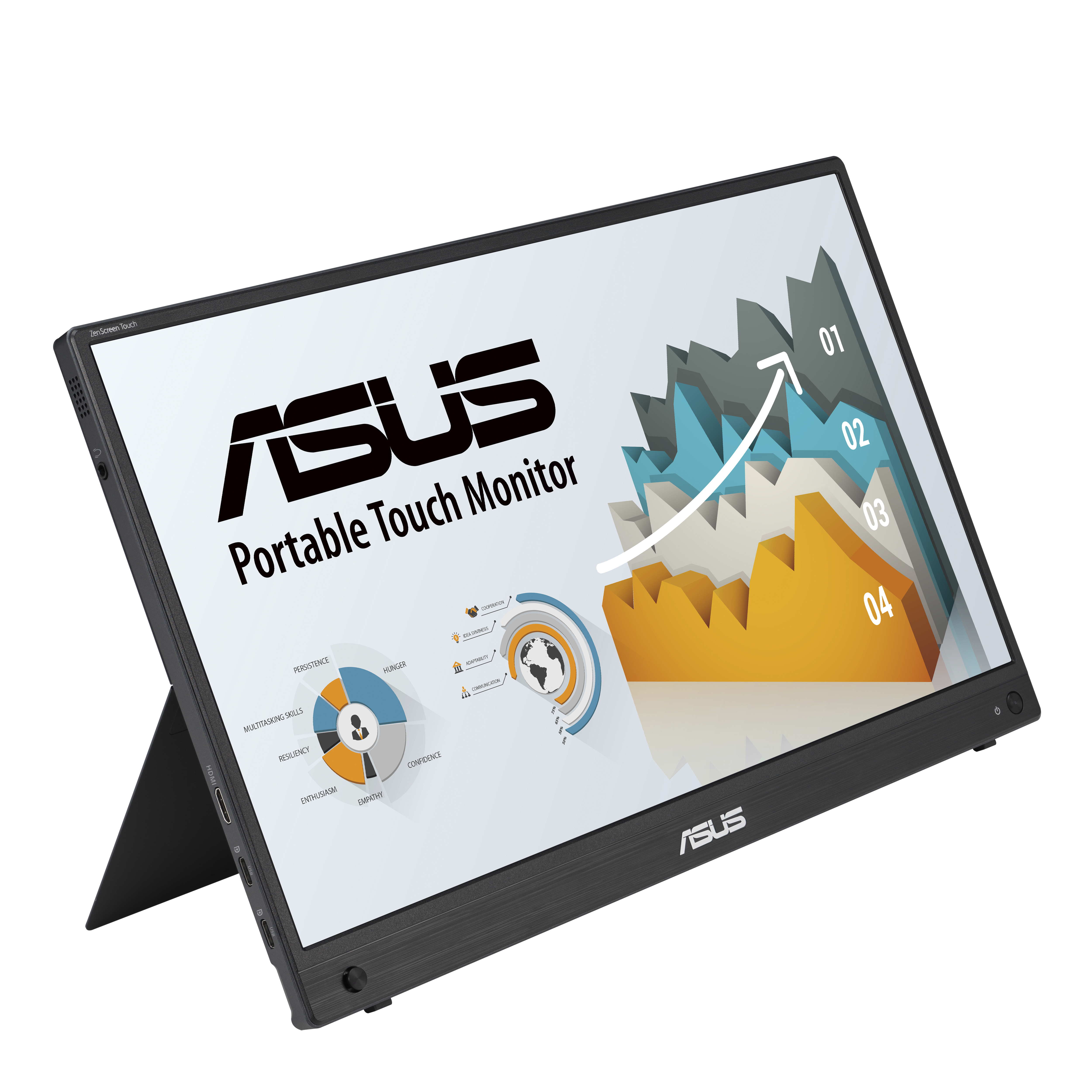 ASUS ZenScreen MB16AHT - 39,6 cm (15.6) - 1920 x 1080 Pixel - Full HD - 5 ms - Schwarz