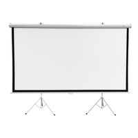 Extralink PROJECTION SCREEN 120 16:9, 266x149CM WHITE PVC, SEMI-AUTO ROLLER, WITH STAND, PSR-120