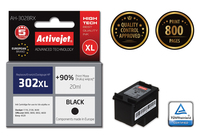 Activejet Premium AH-302BRX - 20 ml - Schwarz - kompatibel - Tintenpatrone (Alternative zu: HP 302XL)