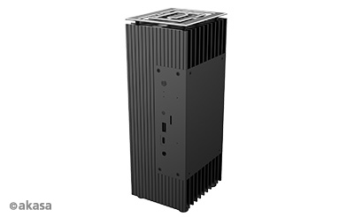 Akasa Turing A50 MKII Factor de forma ultrapeque�o (USFF, Ultra Small Form Factor) Negro