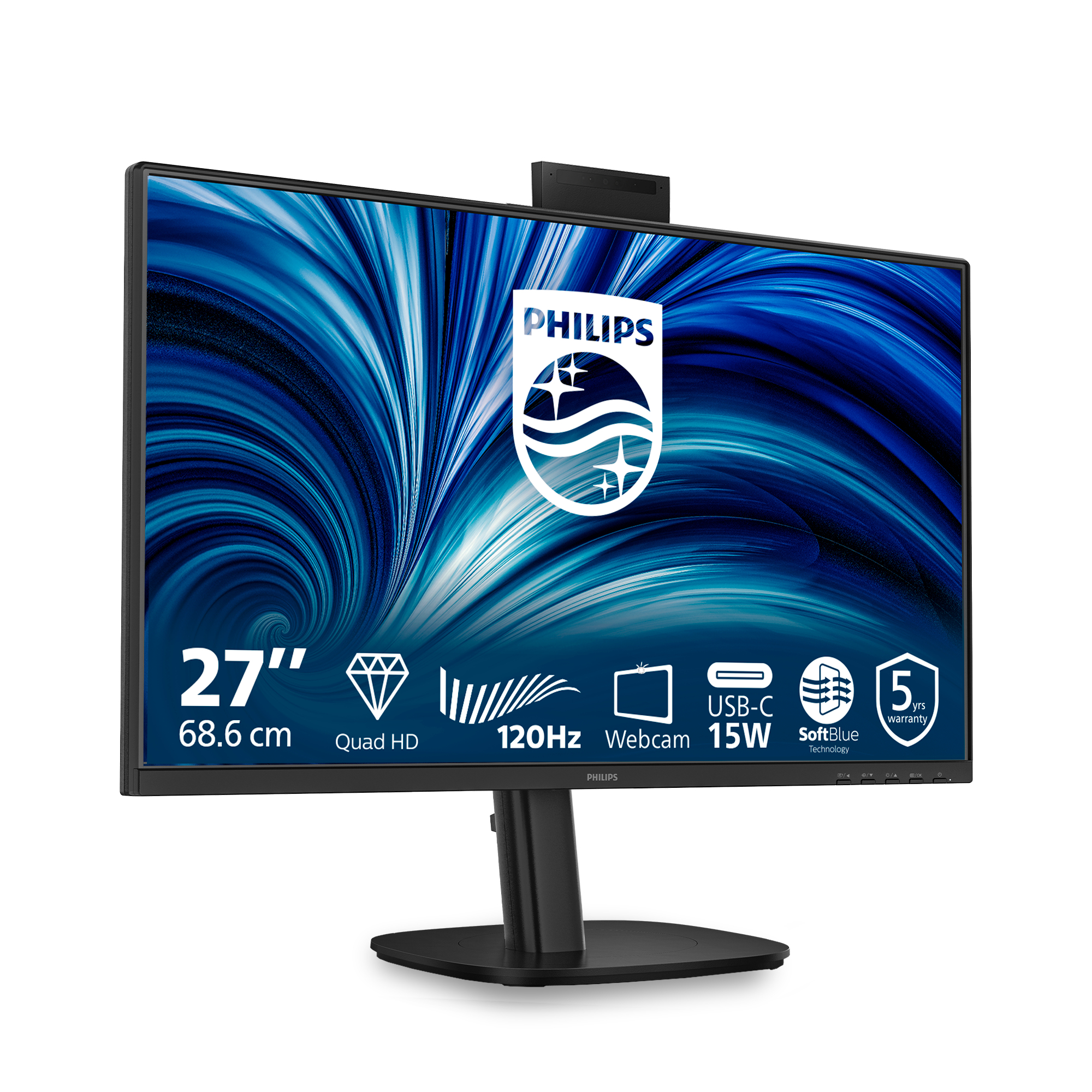 Philips 27B2N3500JH pantalla para PC 68,6 cm (27) 2560 x 1440 Pixeles Quad HD LCD Negro
