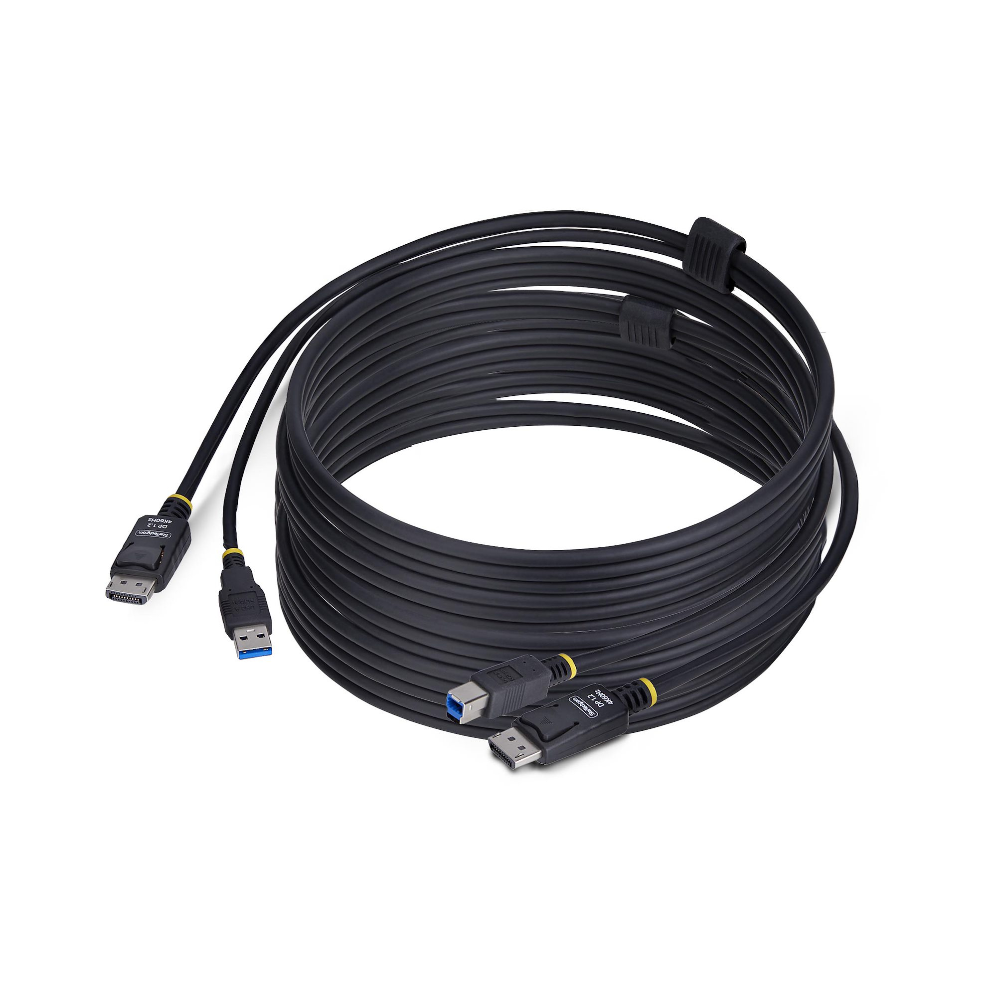 StarTech.com Cavo KVM DisplayPort e USB 5Gbps da 3m, Cavo Combinato DP 1.2 4K 60Hz e USB-A 3.0 per Switch KVM