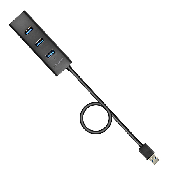 Axagon HUE-S2BP hub de interfaz USB 3.2 Gen 1 (3.1 Gen 1) Type-A 5000 Mbit/s Negro