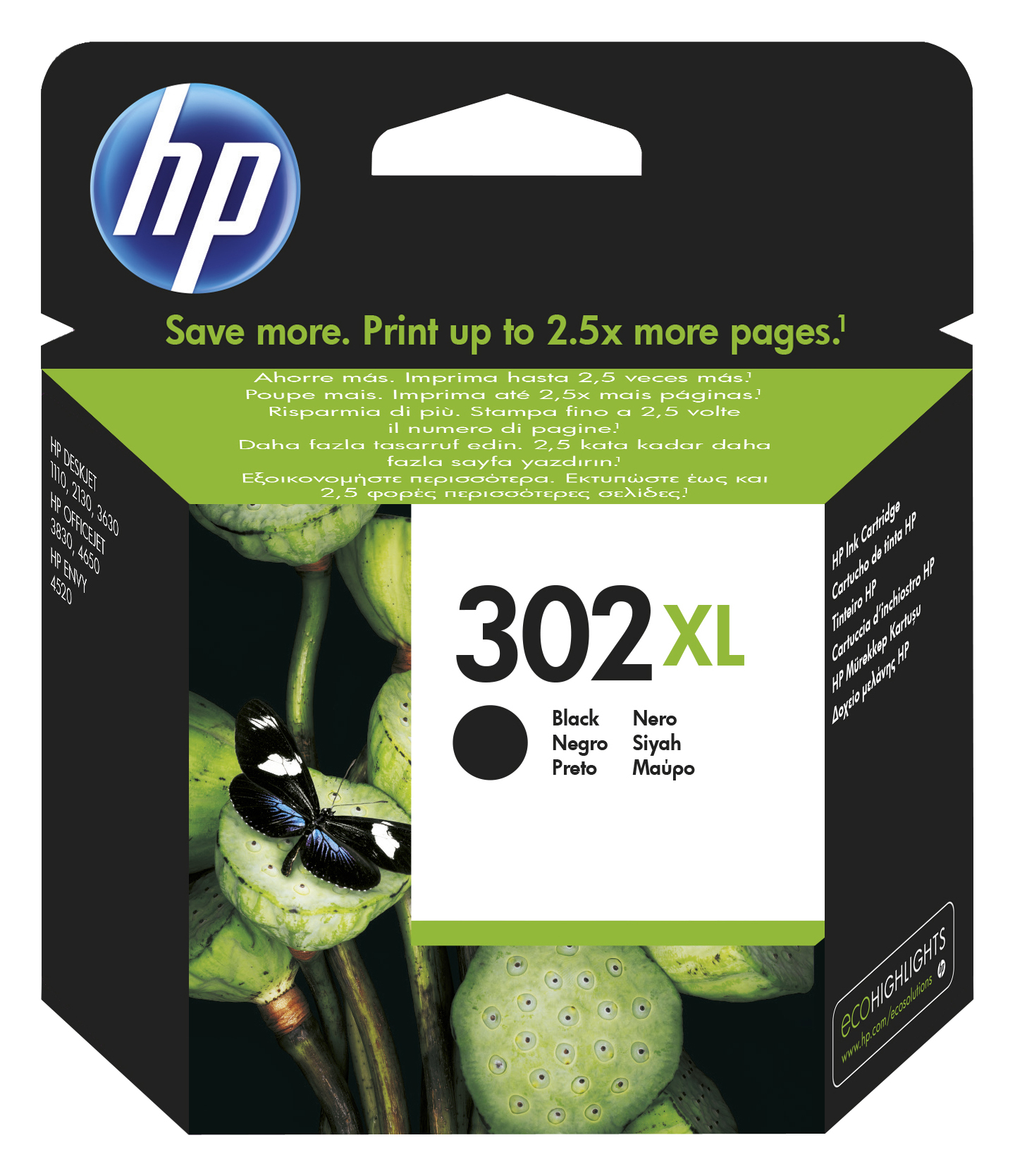 HP 302XL Cartouche d encre noire grande capacit� authentique