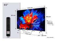 TCL P8K 65P8K Televisor 165,1 cm (65) 4K Ultra HD Smart TV Wifi Met�lico 350 cd / m�
