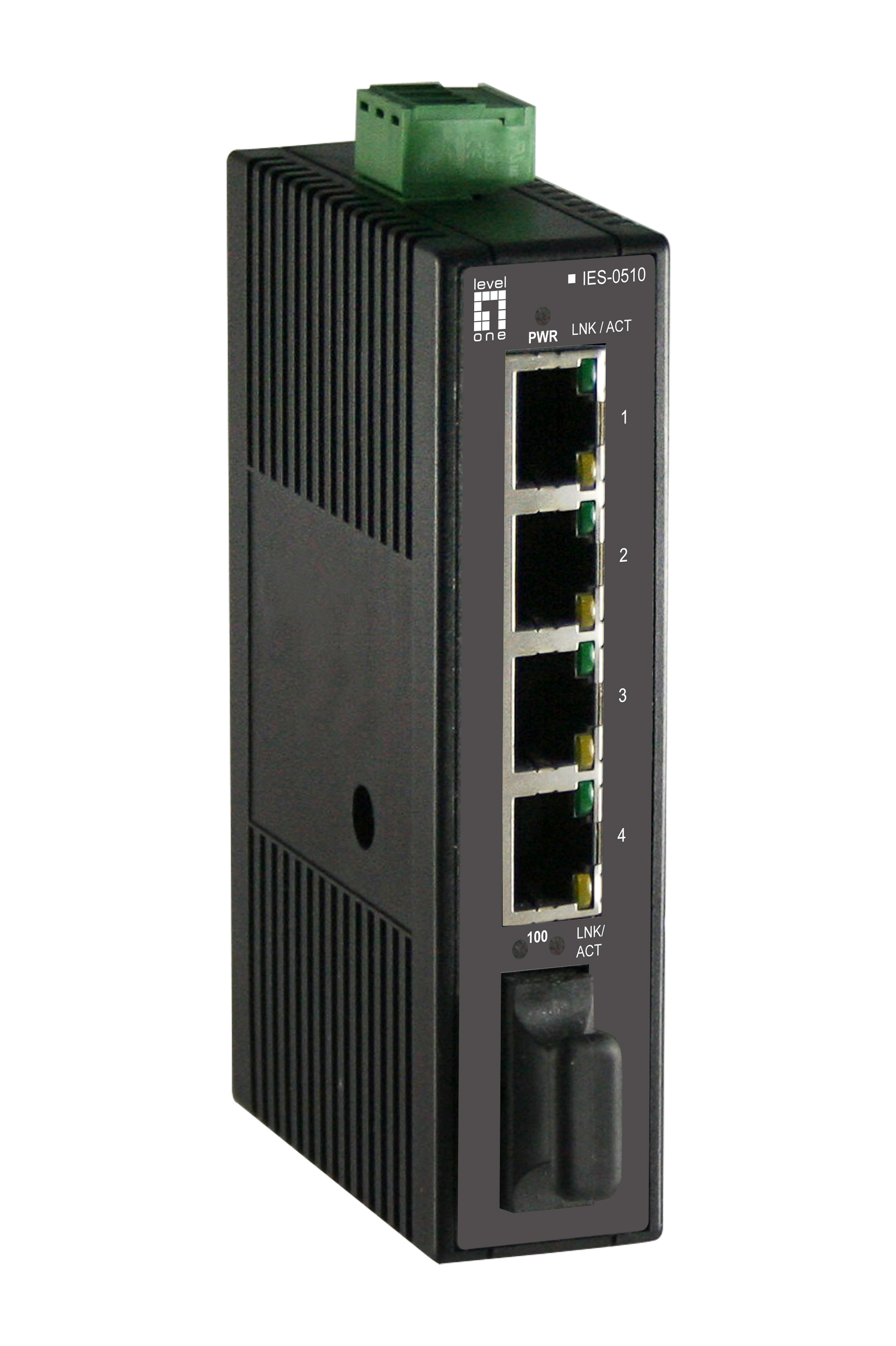 LevelOne IES-0510 commutateur rseau Non-gr Fast Ethernet (10/100) Noir