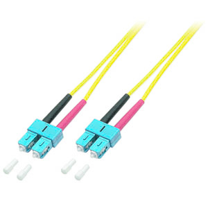 EFB Elektronik O2513.5 - Duplex Jumper SC-SC 9/125, OS2, LSZH, gelb, 3.0mm, 5m