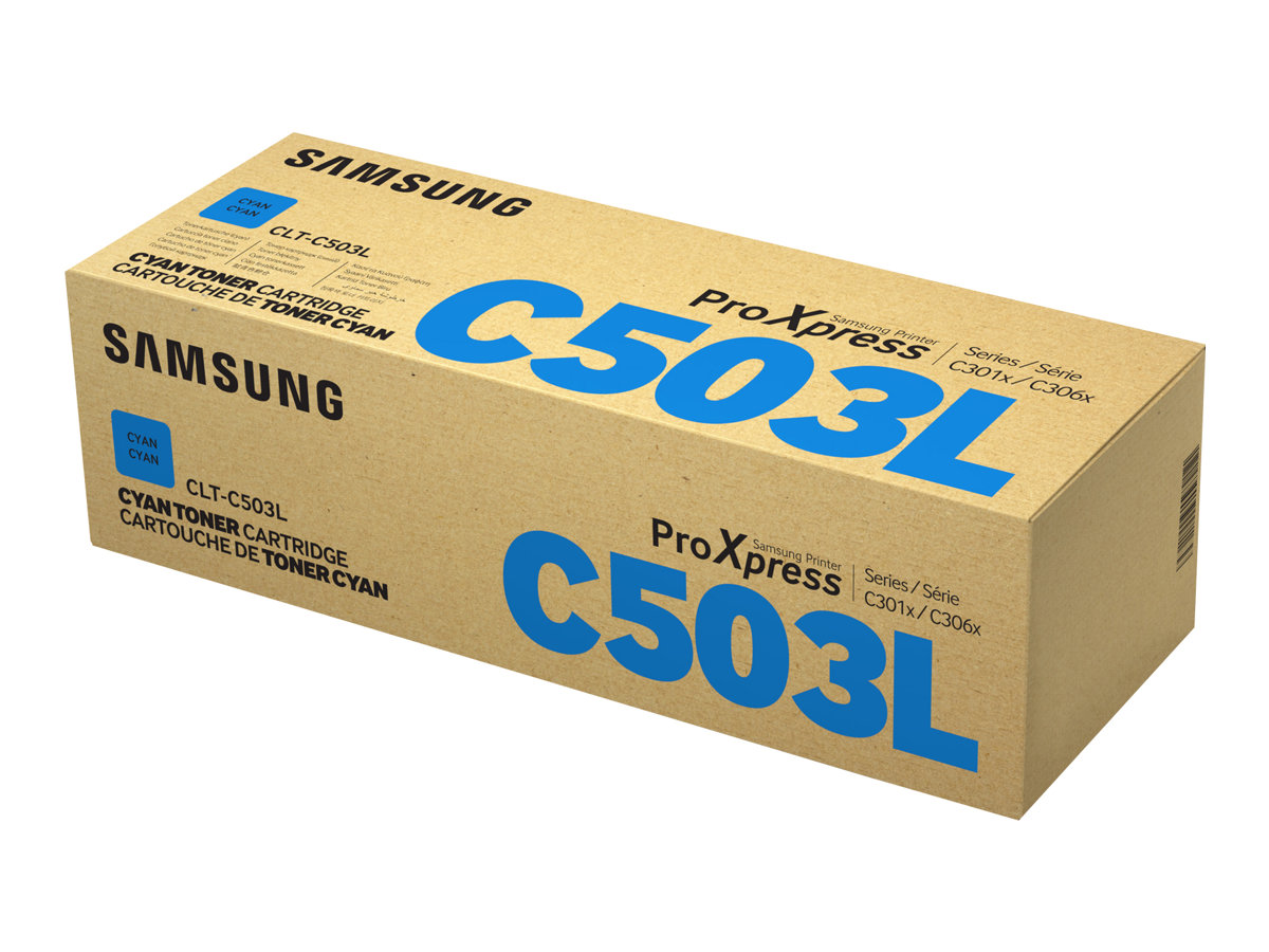 Samsung CLT-C503L High-Yield Cyan Original Toner Cartridge