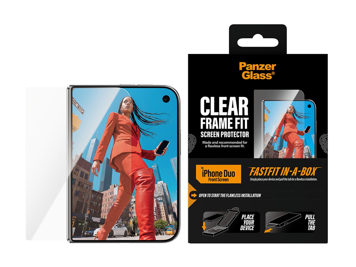 PanzerGlass � Front Screen Protector iPhone Duo | FRAME FIT w. FASTFIT IN-A-BOX Protector de pantalla 1 pieza(s)