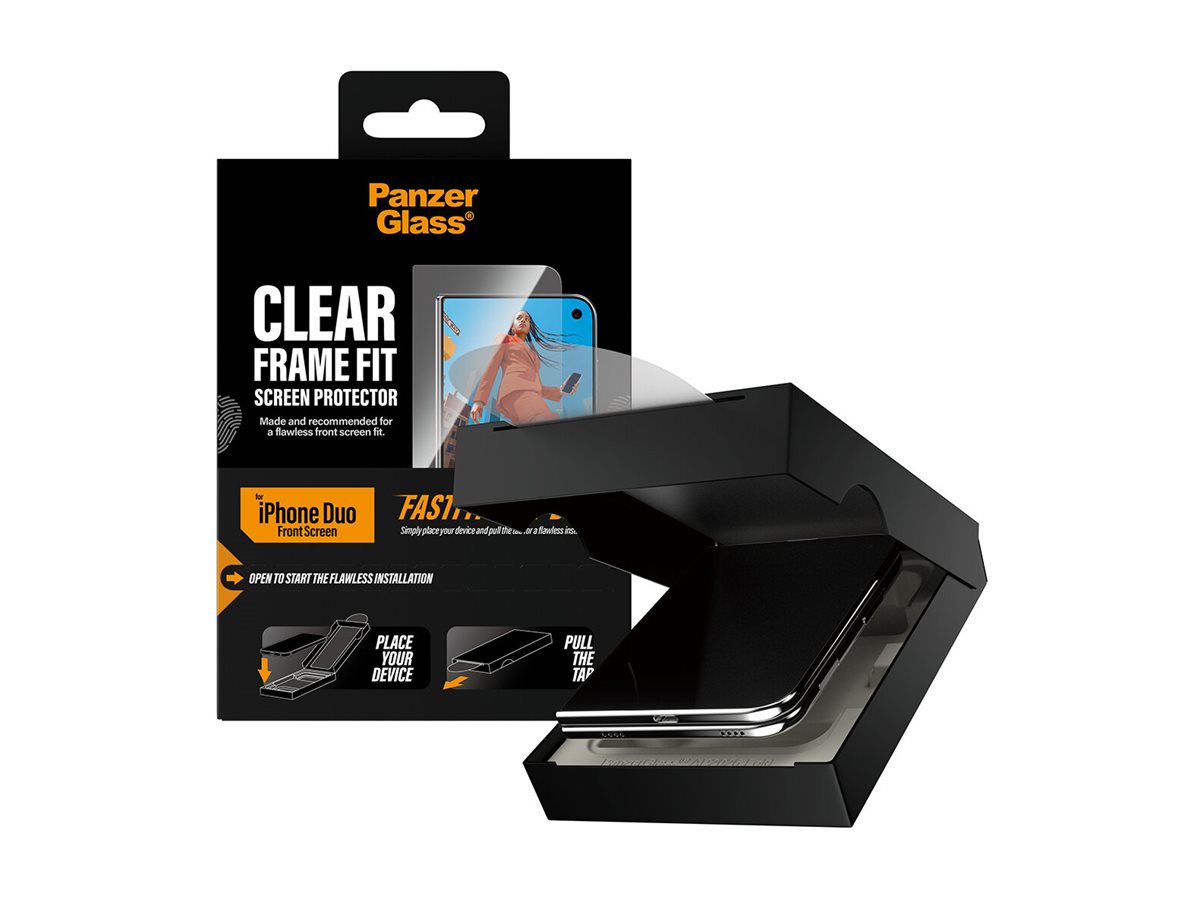 PanzerGlass � Front Screen Protector iPhone Duo | FRAME FIT w. FASTFIT IN-A-BOX Protector de pantalla 1 pieza(s)