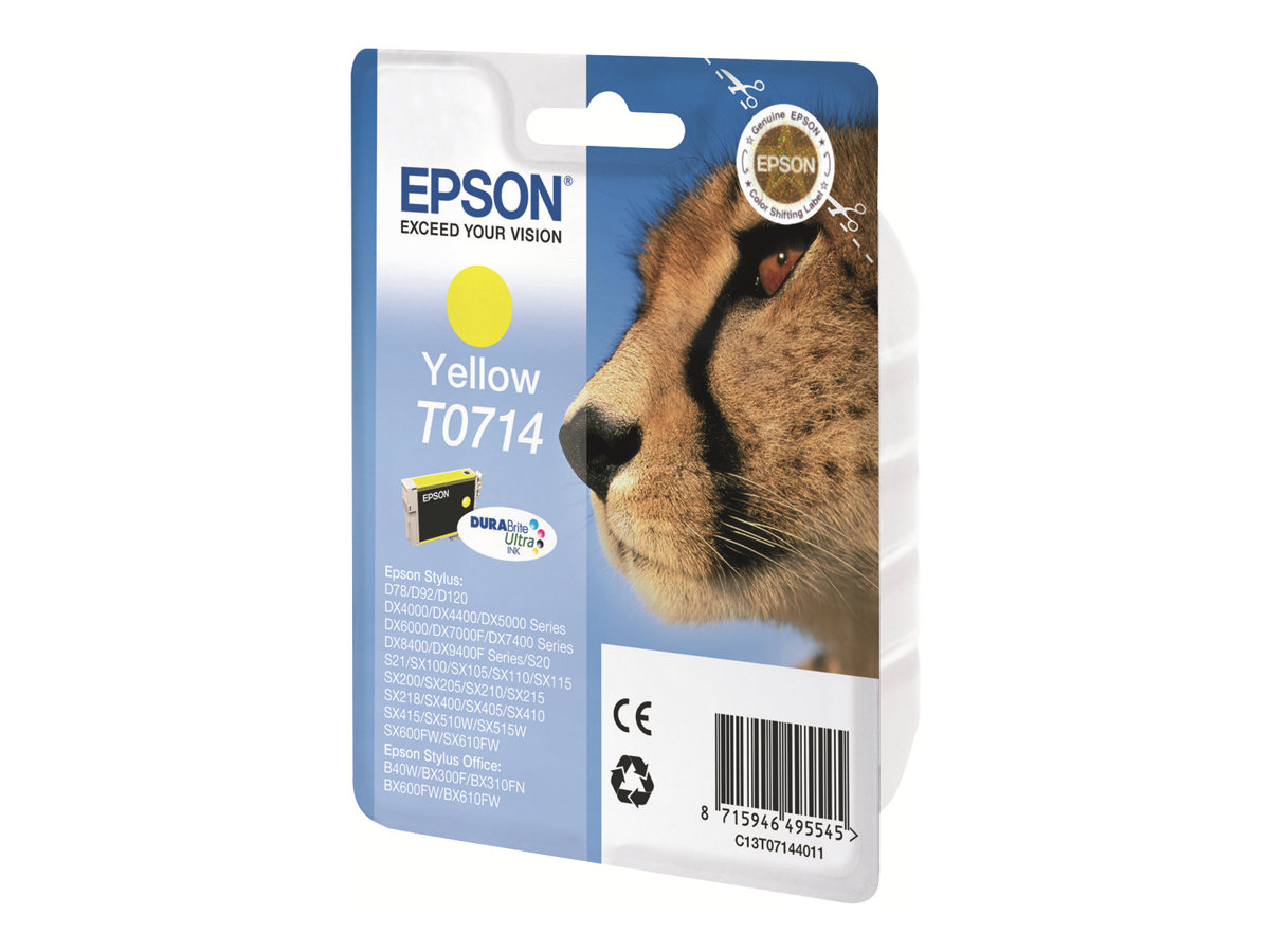 Epson Cheetah Cartucho T0714 amarillo