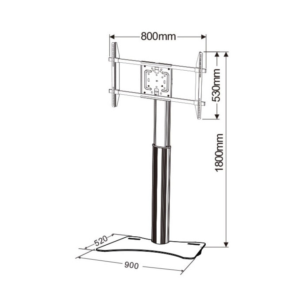 Techly ICA-TR39 TV stand/entertainment centre