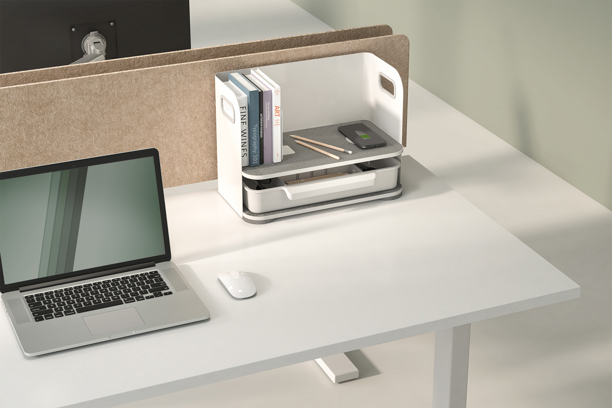 Digitus Desktop Organizer with Qi Charger