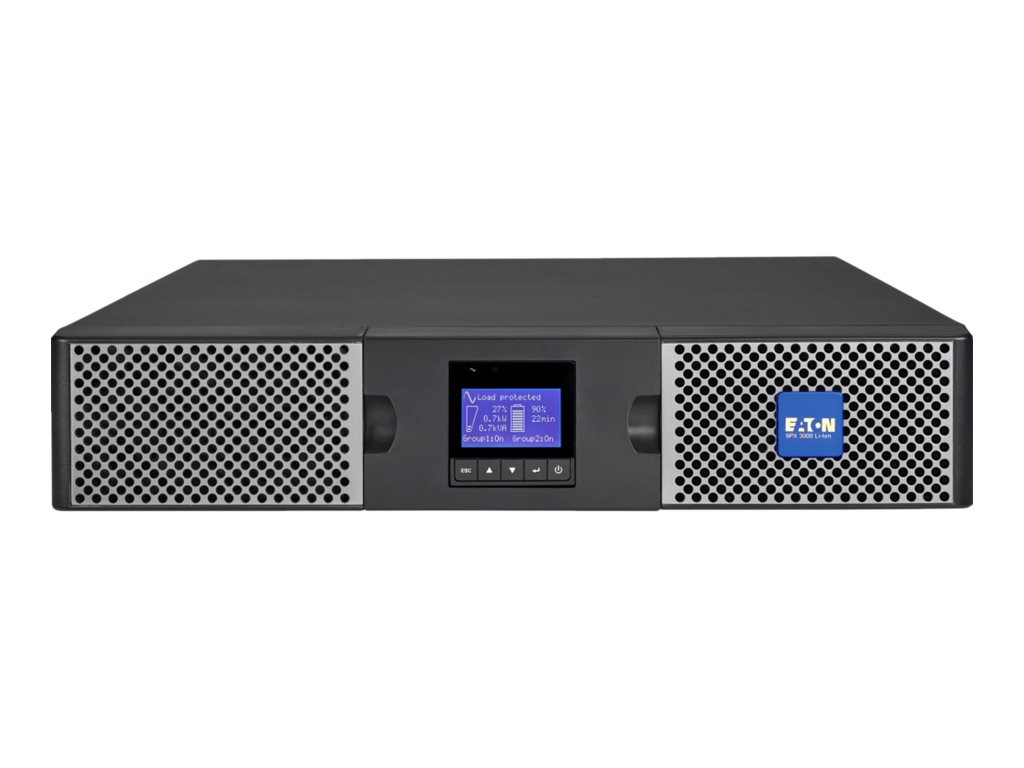 Eaton 9PX 3000i RT2U - USV (in Rack montierbar/extern) - Wechselstrom 200/208/220/230/240 V - 3000 Watt - 3000 VA - 1-phasig - RS-232, USB - Ausgangsanschl�sse: 10 - PFC - 2U - 48.3 cm (19)