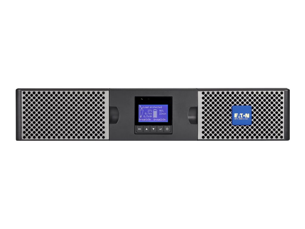 Eaton 9PX 3000i RT2U - USV (in Rack montierbar/extern) - Wechselstrom 200/208/220/230/240 V - 3000 Watt - 3000 VA - 1-phasig - RS-232, USB - Ausgangsanschl�sse: 10 - PFC - 2U - 48.3 cm (19)
