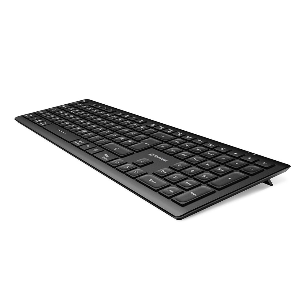Sharkoon OfficePal K30W bk clavier maison/bureau USB QWERTZ Allemand Noir