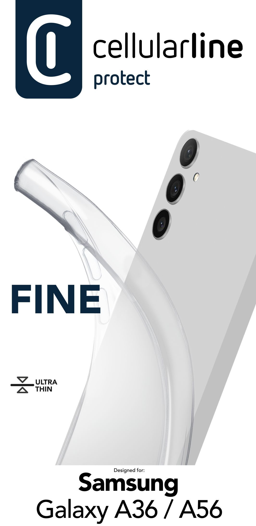 Cellularline Fine Case f�r Samsung A36 5G/A56 5G Clear