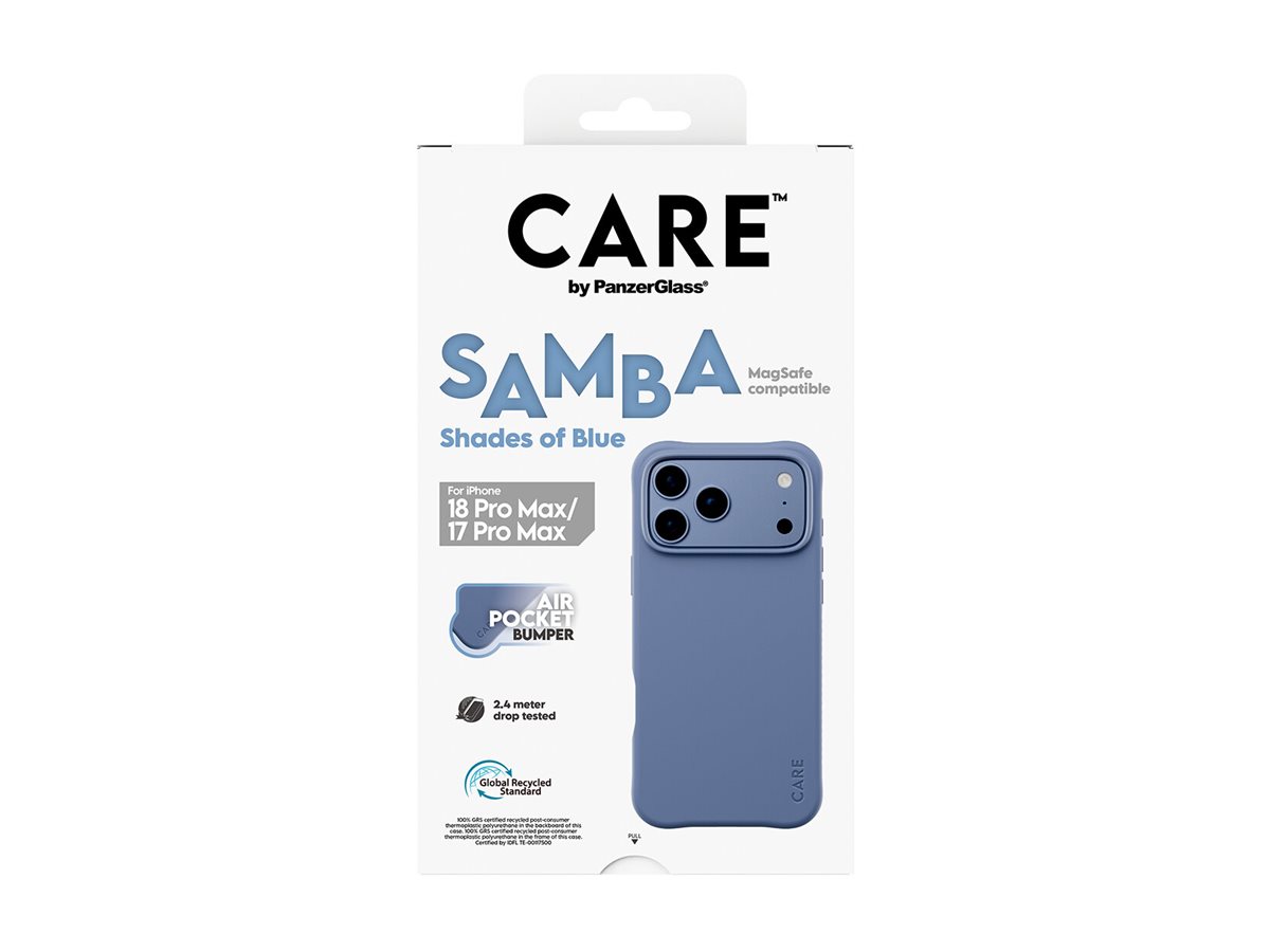 PanzerGlass CARE by � Samba Case Shades of Blue w. MagSafe iPhone 18 Pro Max | 17 Pro Max custodia per cellulare Cover Blu