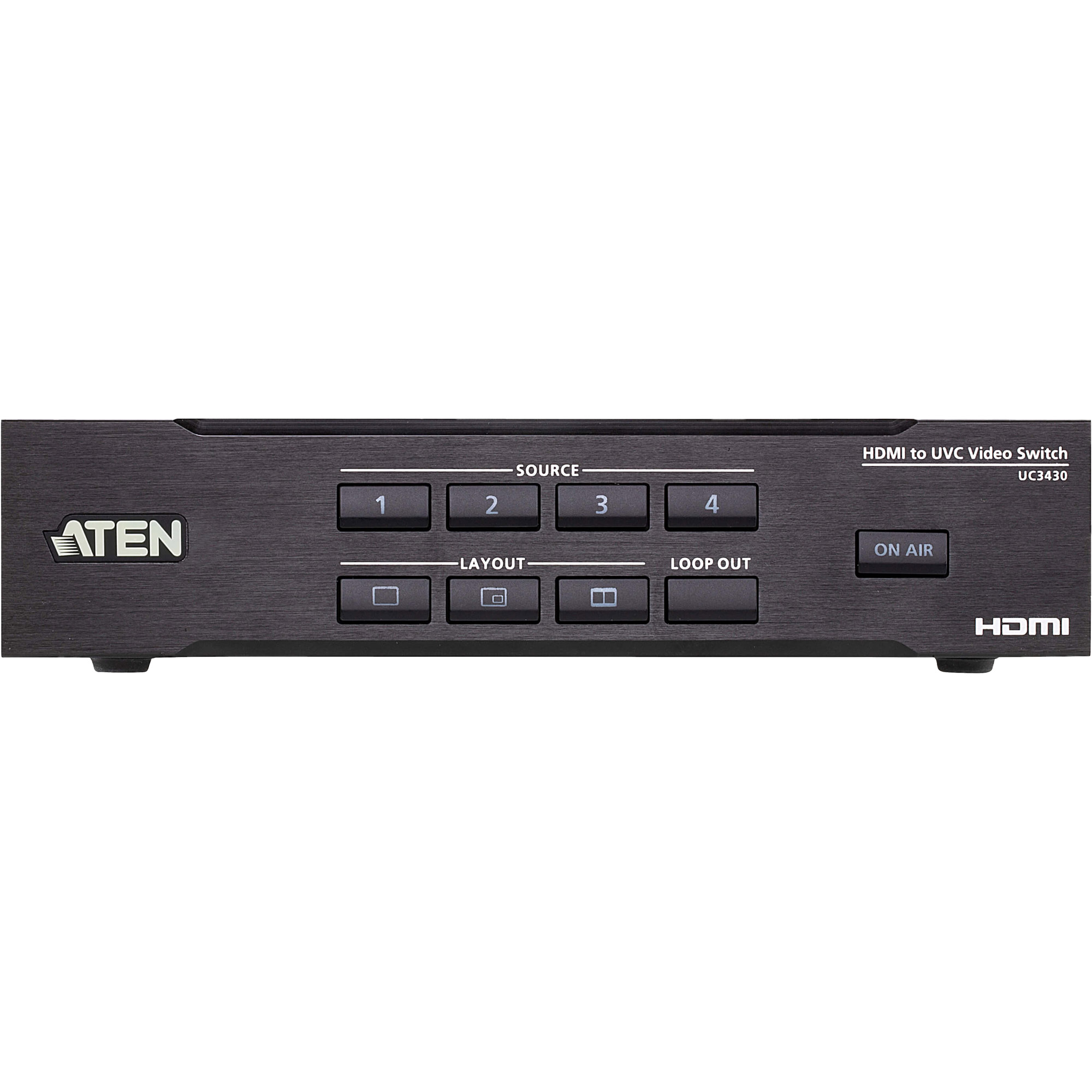 ATEN CAMLIVE PRO 4K 4-Input HDMI zu USB Video Swit - Kabel-/Adapterset - Digital/Daten