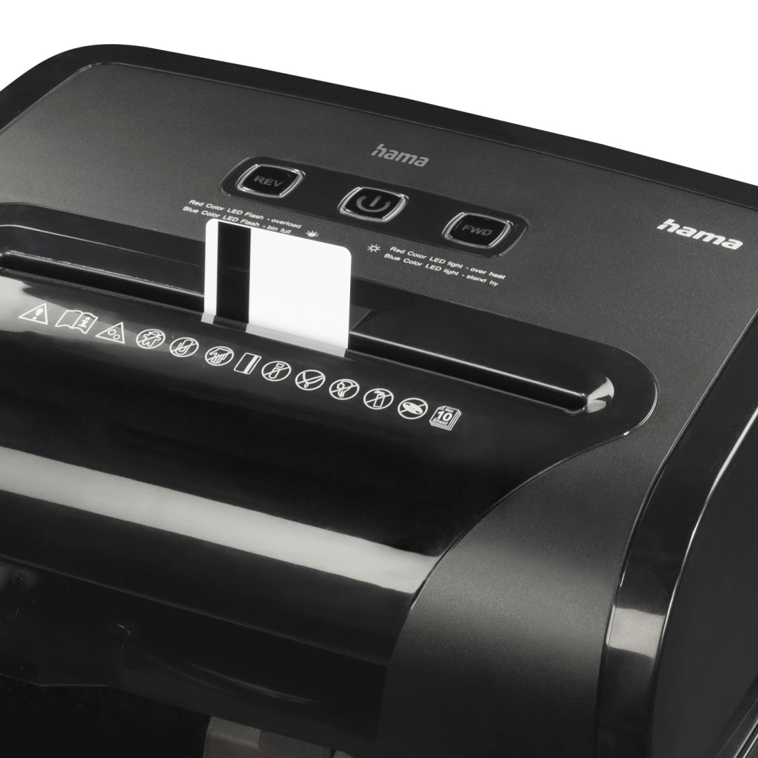 Hama Prime M100 triturador de papel Microcorte 62 dB 22 cm Negro