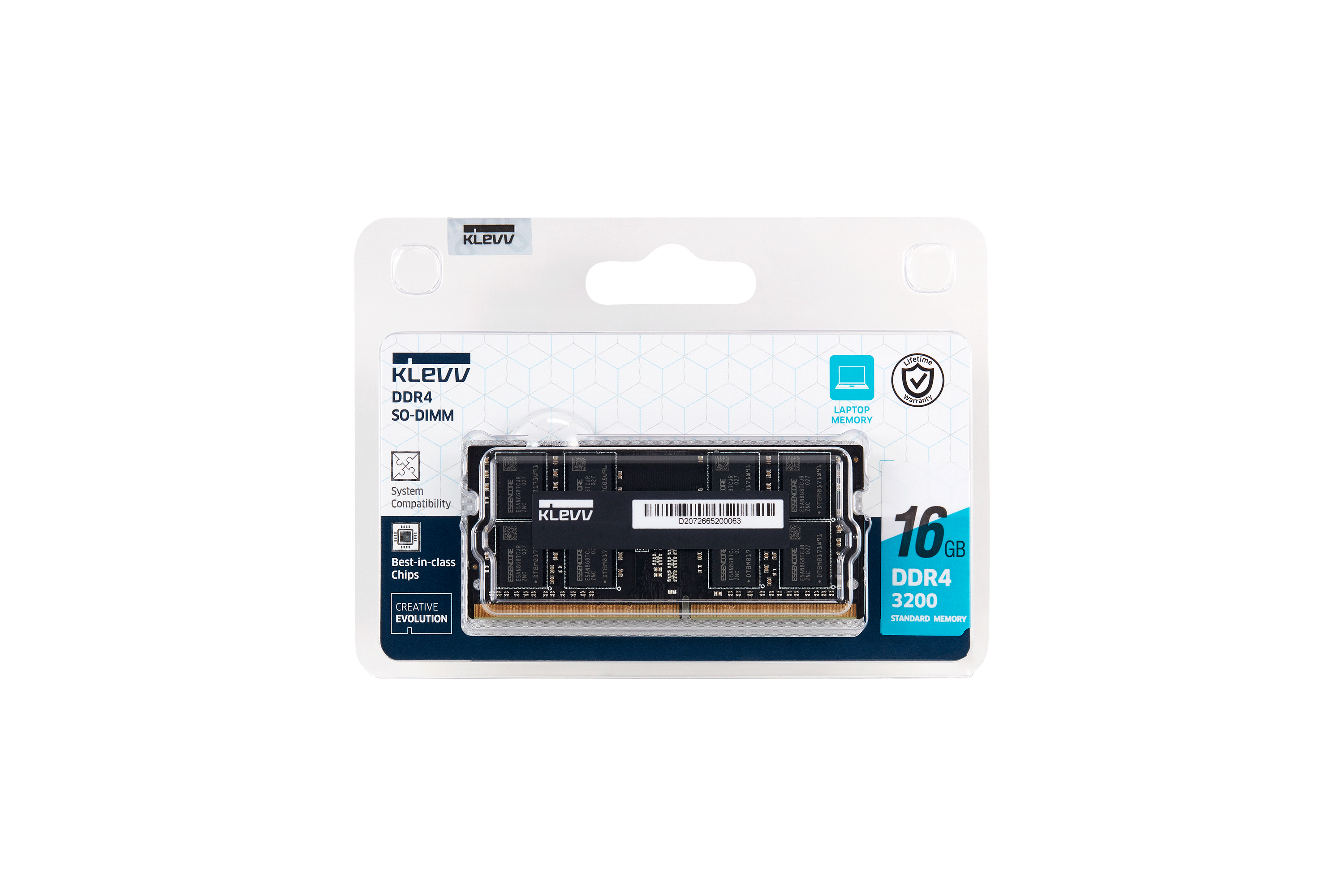 Klevv 16 GB DDR4-RAM SO-DIMM PC3200 KLEVV Cl22 TRAY - 16 GB - DDR4