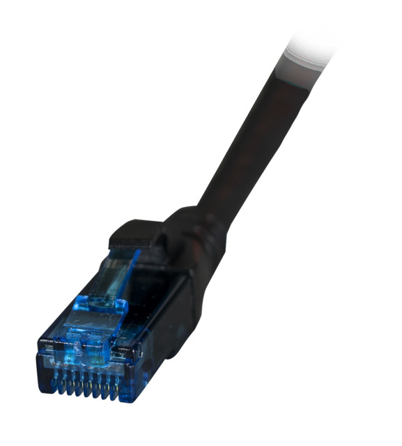 EFB Elektronik K8109SW.3 cble de rseau Noir 3 m Cat6a U/UTP (UTP)