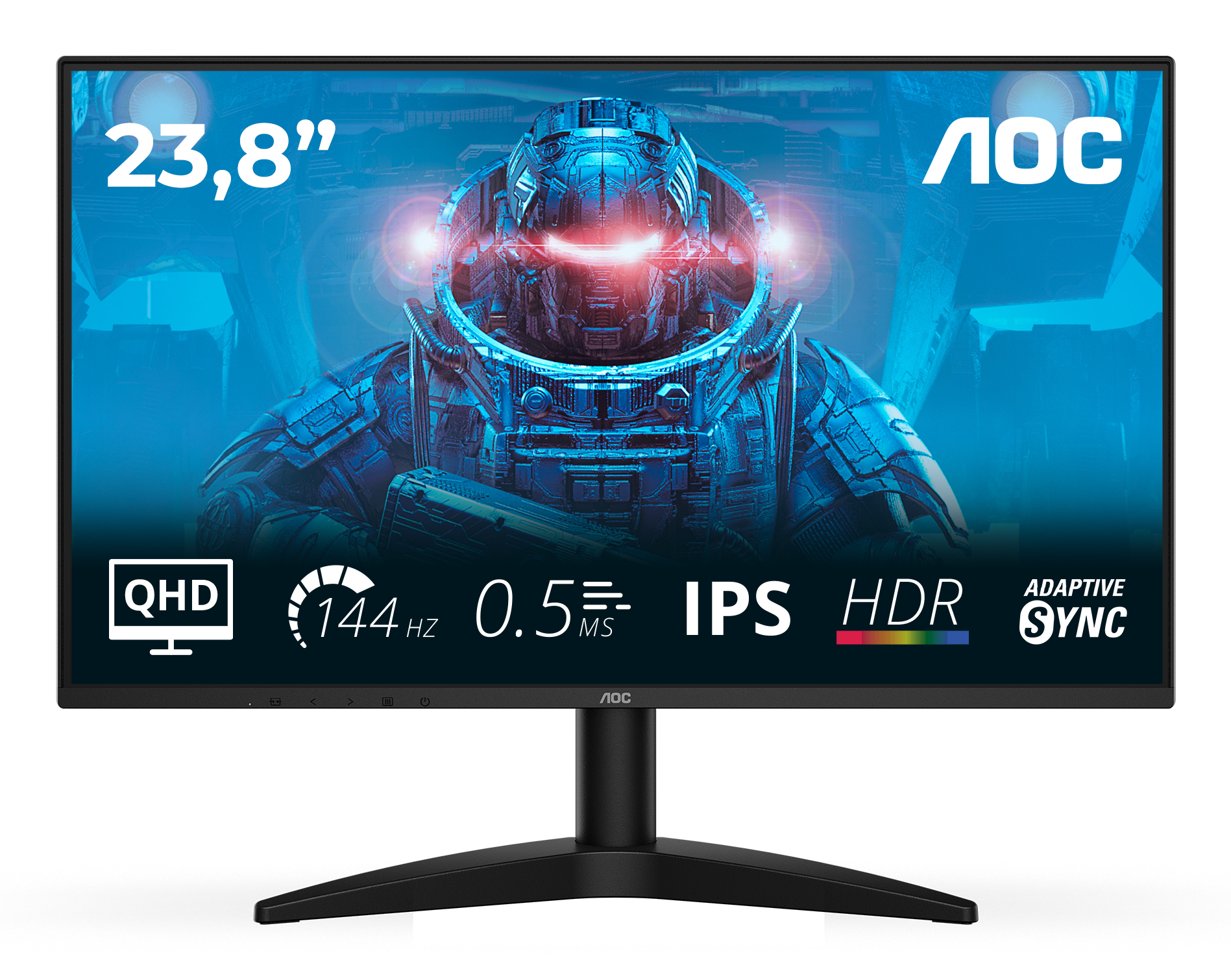 AOC B3 Q24B36X computer monitor 60.5 cm (23.8) 2560 x 1440 pixels Quad HD LED Black