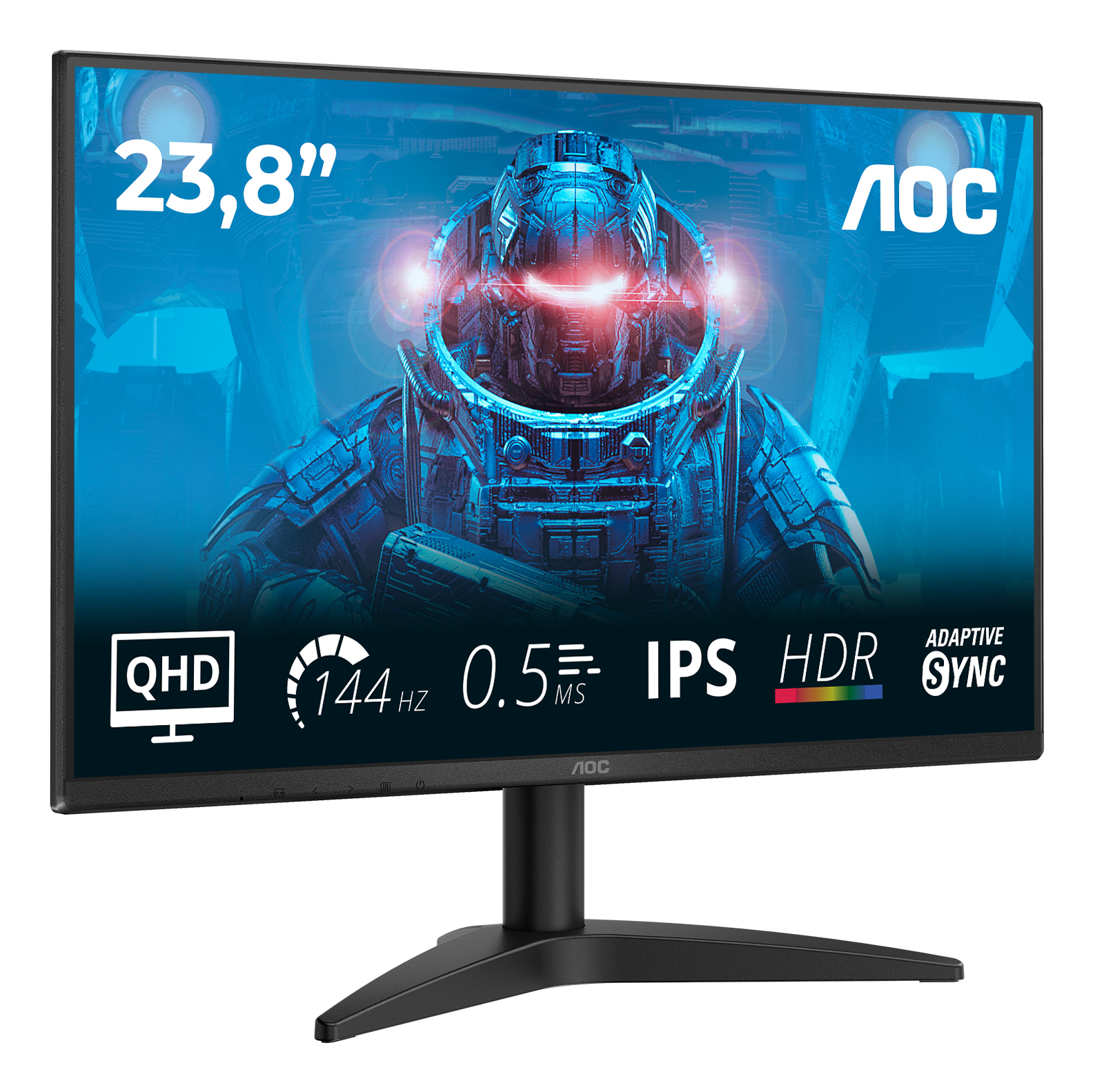 AOC B3 Q24B36X computer monitor 60.5 cm (23.8) 2560 x 1440 pixels Quad HD LED Black