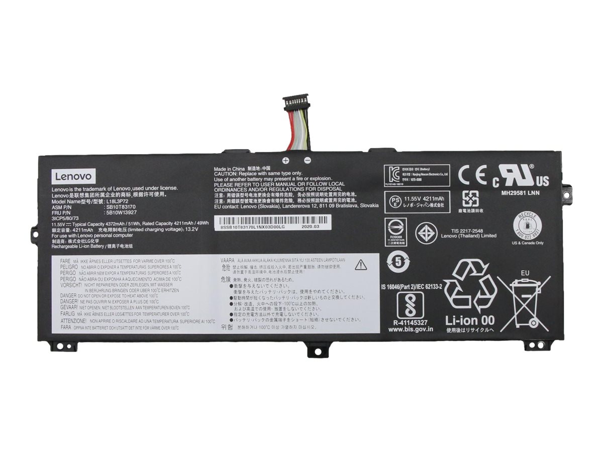 Lenovo Laptop-Batterie - Lithium-Ionen - 3 Zellen