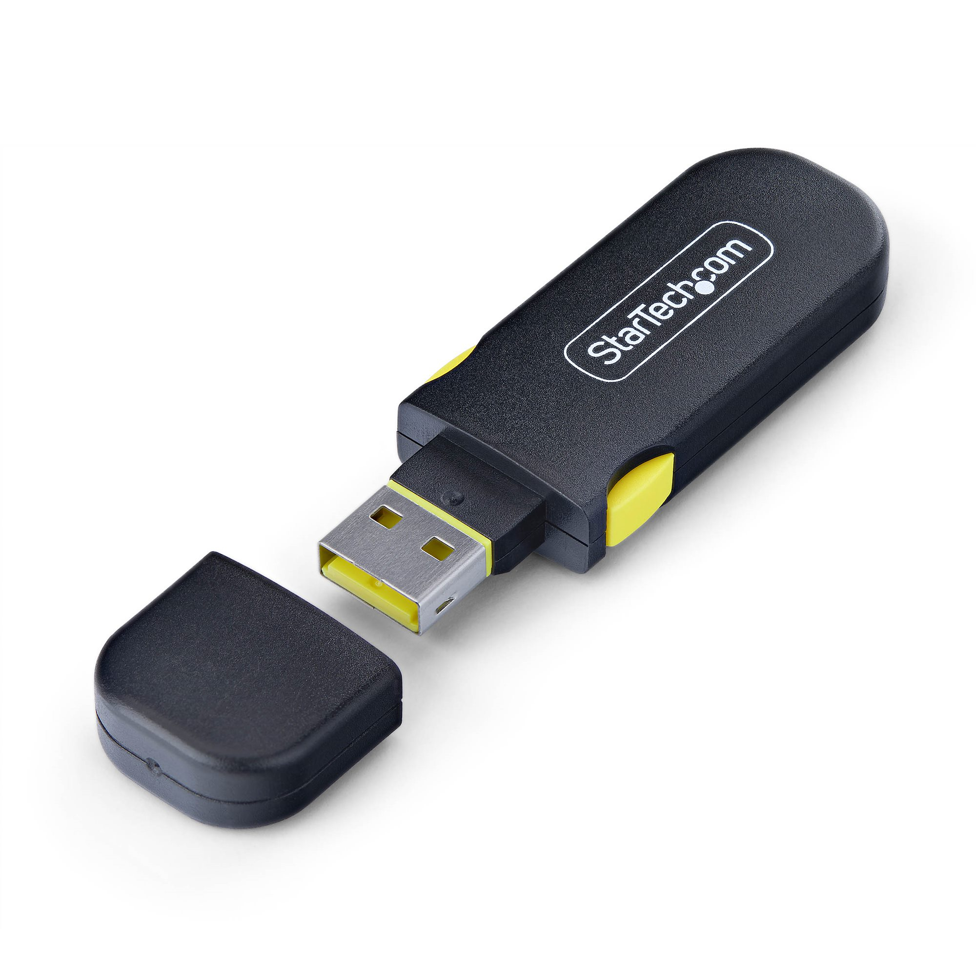 StarTech.com Blocco Porta USB-A con Chiave, 4 Inserti USB-A di ricambio, Tappi Antipolvere Riutilizzabili con Chiusura a Scatto per PC e Notebook