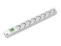 Bachmann Steckdosenleiste (Rack - einbaufhig) - Wechselstrom 230 V - Ausgangsanschlsse: 8 - 1U - 48.3 cm (19)