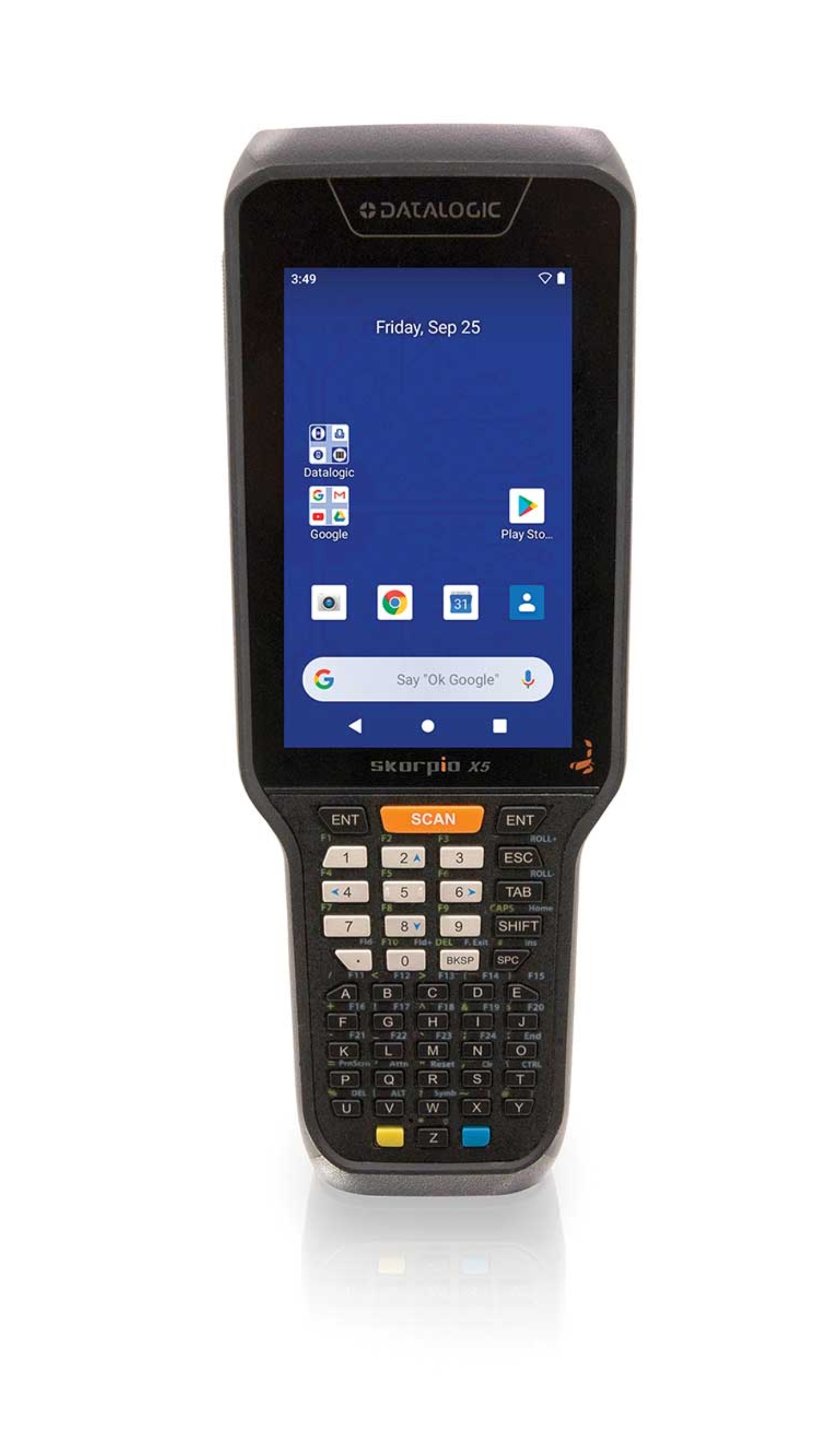 Datalogic Skorpio X5 handheld mobile computer 10.9 cm (4.3) 800 x 480 pixels Touchscreen 626 g Black