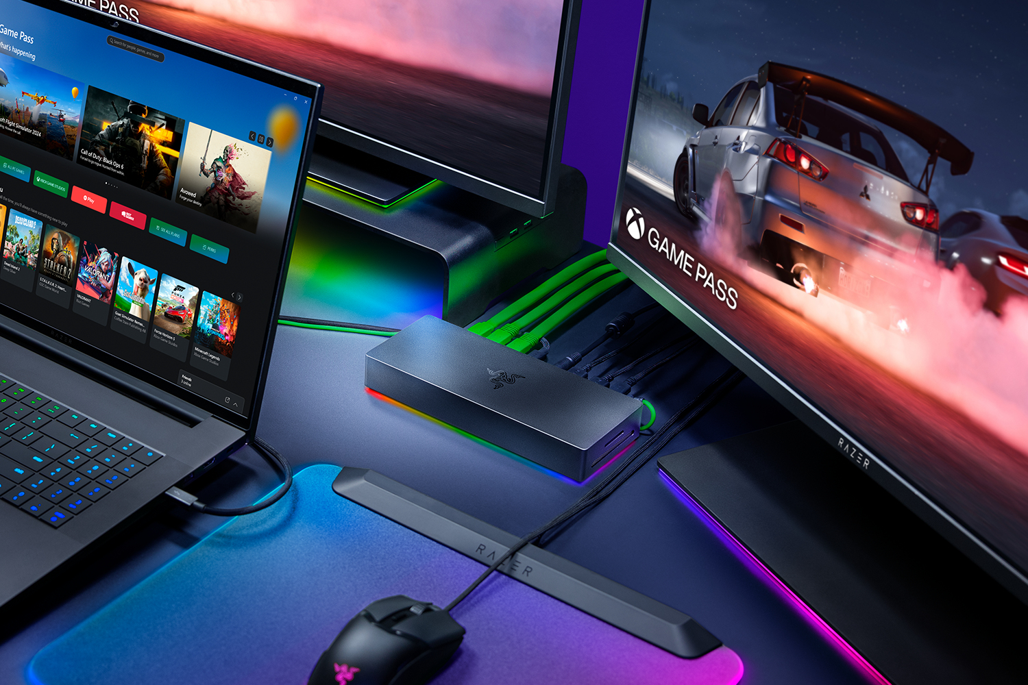 Razer Thunderbolt 5 Dock Cablato Nero