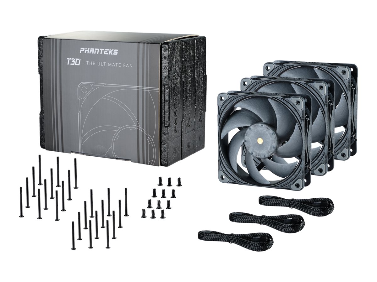 Phanteks PH-F120T30 120 mm Case per computer Ventilatore 12 cm Grigio 3 pz